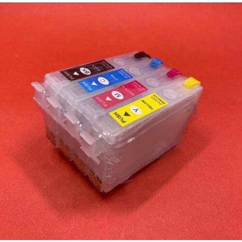 YOTAT T502 502XL T02W1-T02W4 Refillable Ink Cartridge For Epson XP-5100 XP-5105 WF-2860 WF-2865 XP5100 5105 2860 2865 Printers