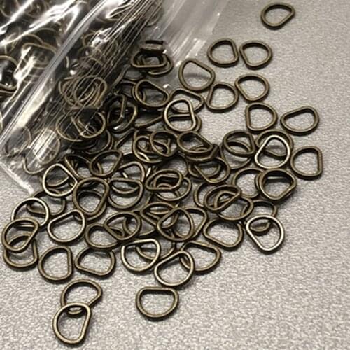 10/20pcs 7mm Doll Mini Ultra-small Belt D-Buckle doll Bags Buckles DIY For Kids Doll Toy Buttons Shoes Accessories