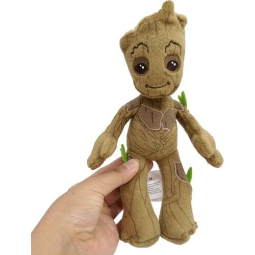 Original Disney Movie Cartoon Characters Groot Plush Toy Dolls 25cm Kids Christmas Gift