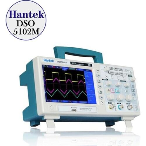 New Hantek DSO5202BM Digital Storage Oscilloscope,2channels 200MHz 1GSa/s, 7" Color Display, 2M Record Length