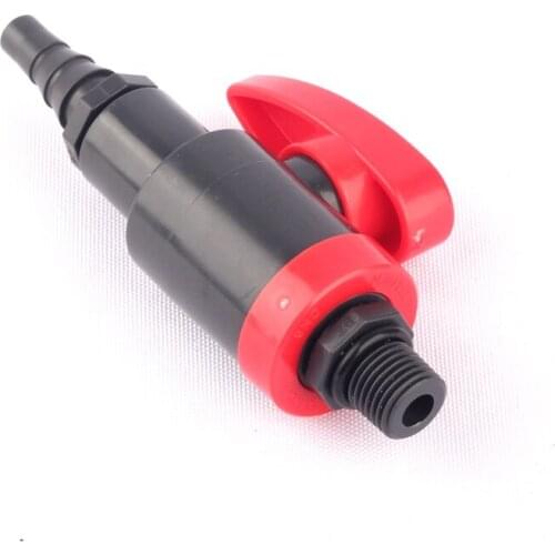 1pc 1/4" or 1/2" Thread To 8mm Plastic Sampling Valve Durable Fish Tank Water Connector Sample Valve Aquatic Pet Supplies