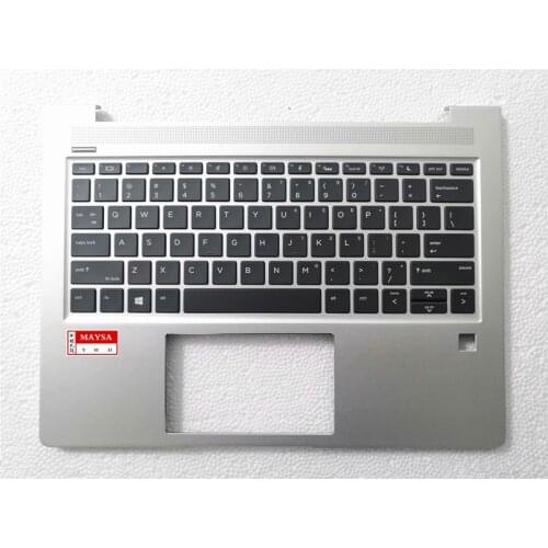 Original Palmrest for HP Probook 13 430 G6 Top Cover with US non-backlit / Backlit Keyboard L44548-001 L44547-001 US Sliver