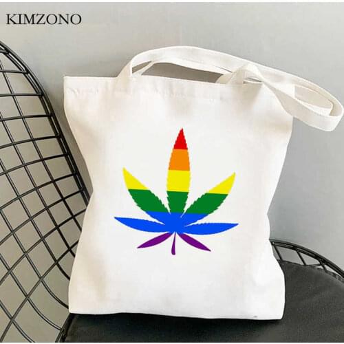 Lgbt Pride Rainbow shopping bag canvas shopper shopper recycle bag bag tote reciclaje jute sac tissu