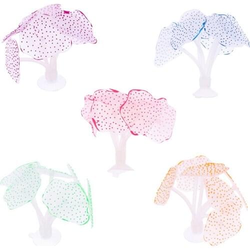 Aquarium leaf silicone artificial coral decoration fish tank aquarium decoration