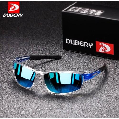 DUBERY Sports Style Polarized Sunglasses Men High Quality Lightweight Eyeglasses Frame Night Vision Sun Glasses Male UV400 G20