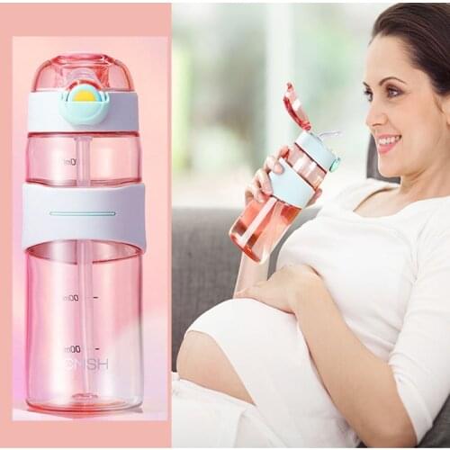 New Arrival Sports Water Bottle With Straw Tritan Plastic Outdoor My Bottles BPA Free Shaker Gym Bottle For School Kids