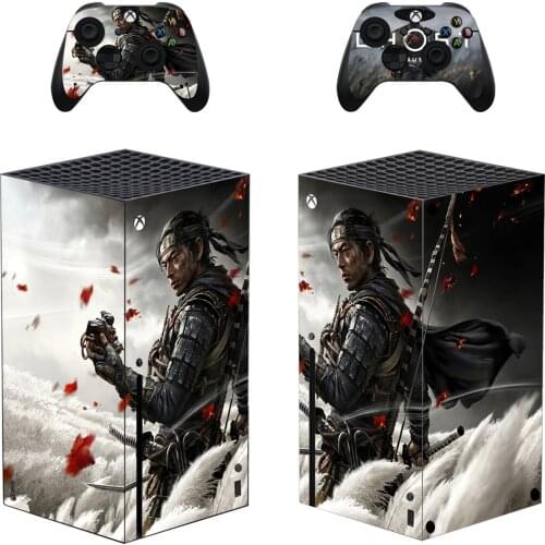 Ghots Style Xbox Series X Skin Sticker for Console & 2 Controllers Decal Vinyl Protective Skins Style 2