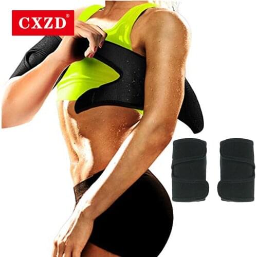 CXZD Women Neoprene Arm Trimmers Sauna Sweat Band Weight Loss Compression Body Wraps Sport Workout