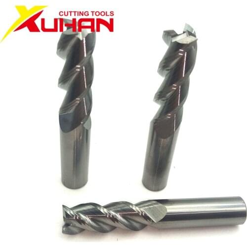 Carbide end mill 3Flute Φ10.0*10D*75L Aluminum Wood milling cutter Tungsten Steel endmills Tool By Cnc Maching
