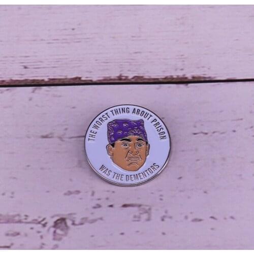Prison Mike The Dementors brooch The Office fans badge