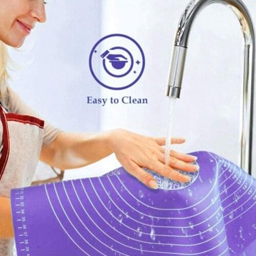 1pc Reusable Silicone Baking Mat Eco-Friendly Mat For Rolling Dough Pad Large Non-stick Oven Patisserie Baking Accessories Tools