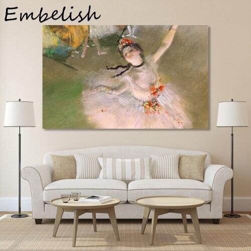 1 Pieces Figure Canvas Art Edgar Degas Dancing Ballerina Classical Wall Pictures For Living Room Home Decor Printed Painting