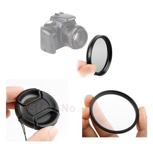 3 in 1 58mm Green.L UV filter + Cpl filter protective lens cap for Fujifilm X-T10 camera w/ 16-50 or 18-55mm lens XT10