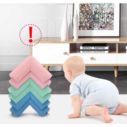 4Pcs Child Baby Safe Corner Protector Silicone Safety Edge Guards for Anticollision Protection Cover Angle Pads From Table Desk