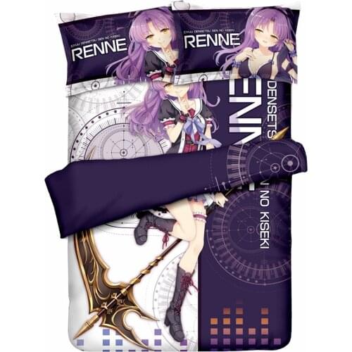 Anime JK Eiyuu Densetsu Sen no Kiseki Altina Orion RENNE Girl Bed Flat Sheet Duvet Quilt Cover PillowCase Bedding Set 4pcs Otaku