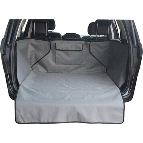 Pet Car Cover Waterproof Trunk Mat Dog Pets Non Slip Car Protector Back Seat Cover Pockets For Auto Accessories