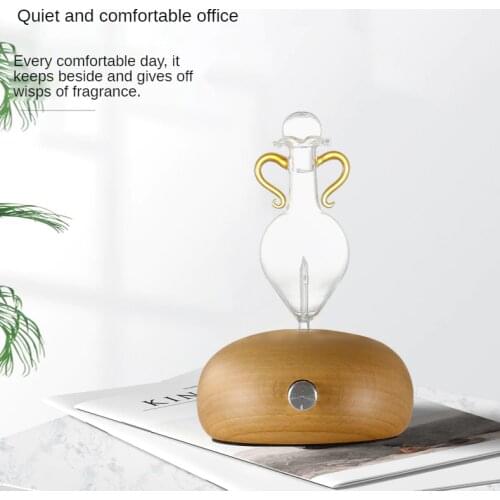 Waterless Essential Oil Pure Diffuser Nebulizer Oil Aromatherapy Diffuser Electric Wood Glass Home Aroma Diffusers Arom