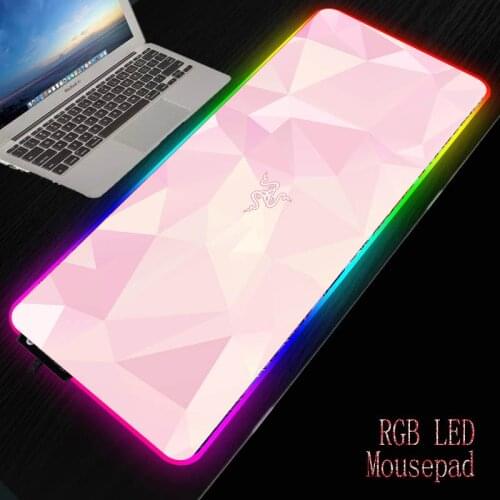 Large RGB Glow Mouse Pad Xxl Gaming Mousepad LED Mause Pad Gamer Razer Mouse Carpet Big Mause Pad PC Desk Pad Mat with Backlit