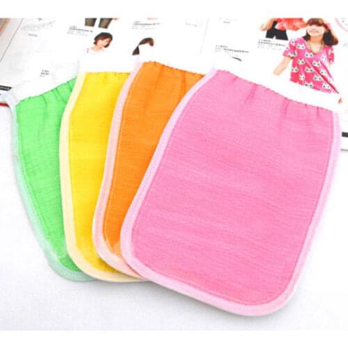 Double side bath and shower towel glove Exfoliating Scrub remove dead skin and whitening
