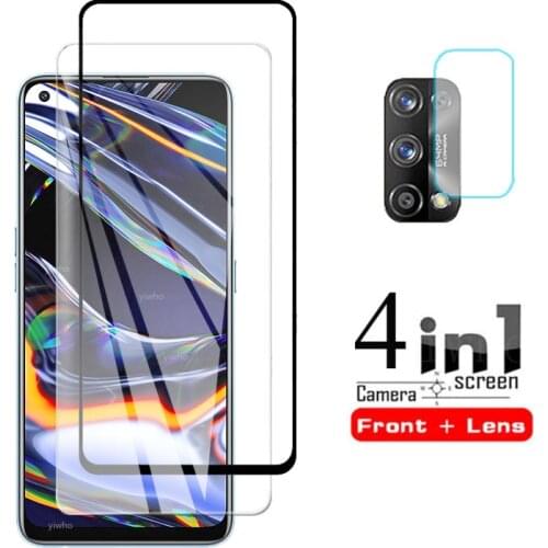 For oppo Realme 7Pro Glass 4 in 1 camera lens protective Glass on Realme x7 Pro Real me 7pro Realme7 screen protector 7 x 7 Film