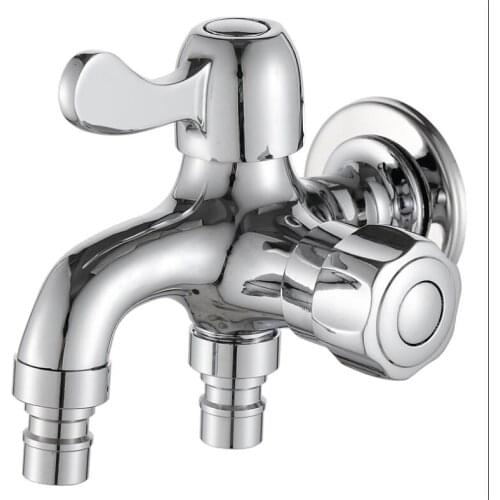 Chrome double use Brass Garden Faucet Brief bib cocks faucet washing machine faucet copper out door faucet