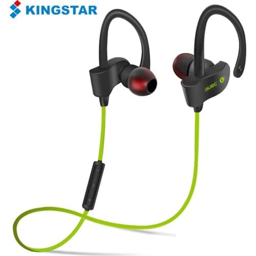 KINGSTAR 56S Sports In-Ear Wireless Bluetooth Earphone Stereo Earbuds Headset Bass Earphones with Mic for Xiaomi Huawei iPhone