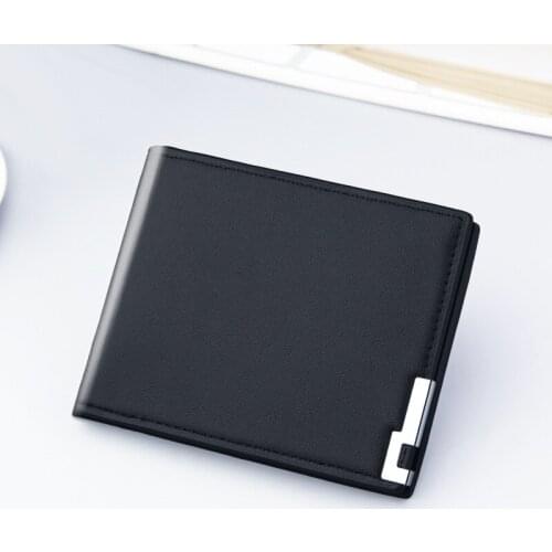 Hot Selling Fashion Men Wallets Luxury Brand Short Wallet Mens Multi-card Ultra-thin Wallet Trend No Zipper Coin Purse