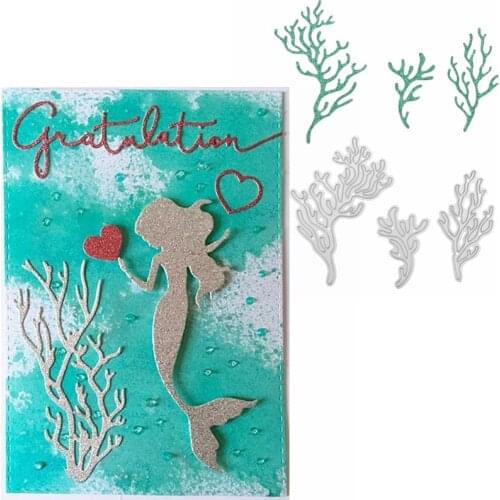 Beautiful Coral Metal Cutting Dies Coral In The Sea Die Cut For Card Making DIY 2020