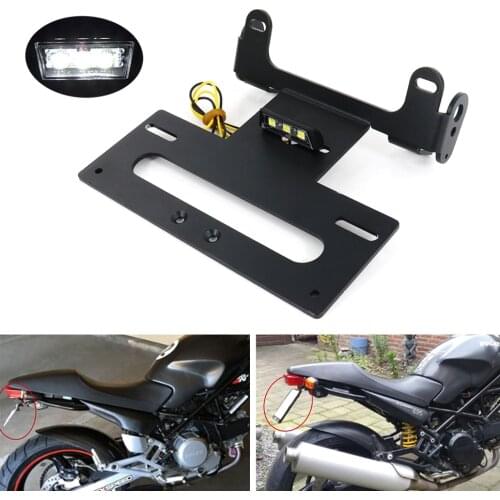 License Number Plate Frame Holder Bracket Fit For Ducati Monster 400 620 750 800 900 1000 S2R S4 S4R Tail Tidy Fender Eliminator