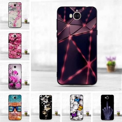 Soft TPU 5.0" Phone Case For Huawei Y5 2017 Y5 III 3 Y6 2017 Honor 6 Play Case Cover Painted Silicone Phone Back Protector Coque