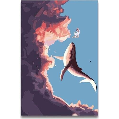 Landscape Fantasy Cartoon DIY Cross Stitch 11CT Embroidery Kits Needlework Craft Set Printed Canvas Cotton Thread Home Room