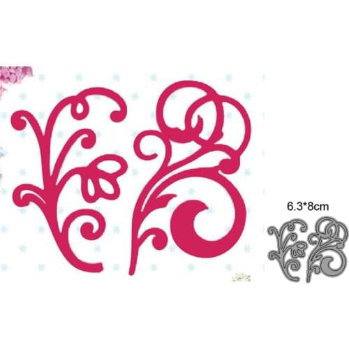 New swirl leaves Die Cuts Metal Cutting Die Craft Die Embossing Stencil Template for Scrapbooking Card Making DIY Invitation