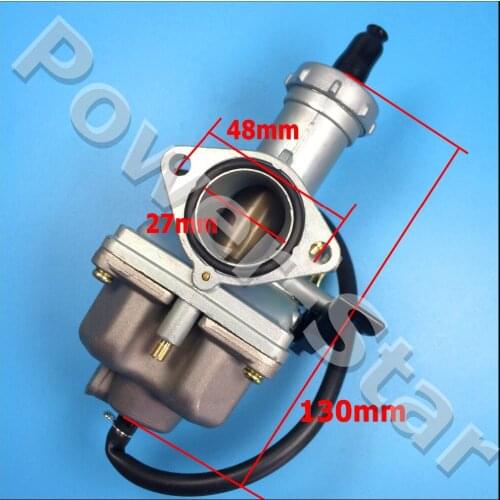 PZ27 Lever Choke Carburetor For 100 125 150 175 200 250cc Carb Chinese Taotao Sunl atv Hand Choke Lever