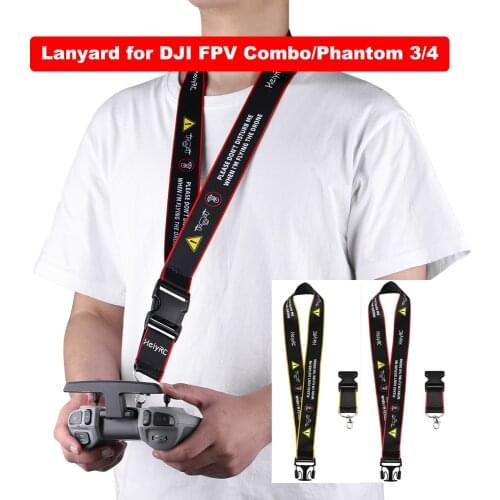 Remote Control Neck Lanyard for DJI FPV Combo Phantom 3/4 Drones Hook Holder Strap Safety Strap Belt Sling Mount Accessories