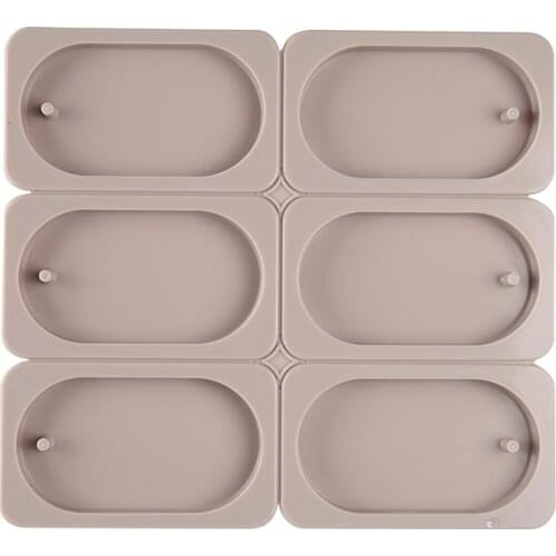 DIY Silicone Clay Aromatherapy Tablets Mold ellipse Crafts Hanging Ornaments Wax Molds Flower Soap Mould Craft Accessories