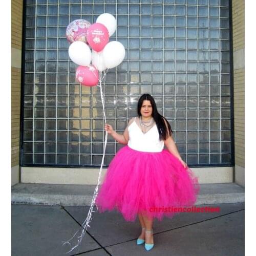 ROSE Dance Costume Fluffy Girl Women Tutu Skirts Ball Gown Photo Photograph Tulle Skirt Birthday New Year Party Cloth Dress