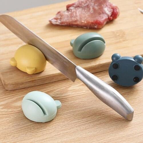 Nordic Cartoon Mini Sharpener Frog Whetstone Multi-Function Scissors Knife Sharpeners Kitchen Supplies Household Items