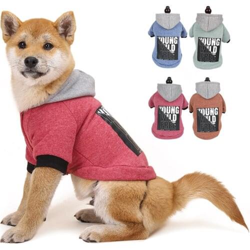 Clothes For Dogs Pet Clothes Hoodie Sweater Small Dog Clothes For Cats Puppy Medium Dog French Bulldog