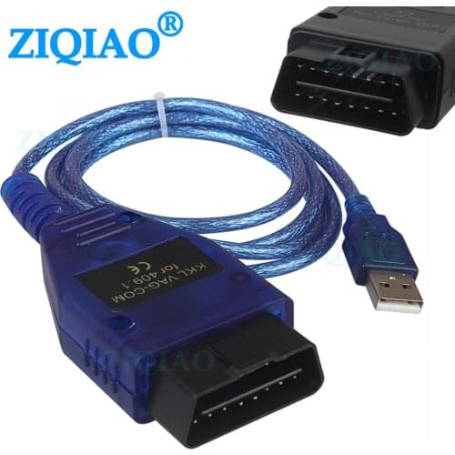 OBD2 USB Cable VAG-COM KKL 409.1 OBD 2 USB Diagnostic Cable Scanner Scan Tool Interface For VW Audi Seat Volkswagen Skoda