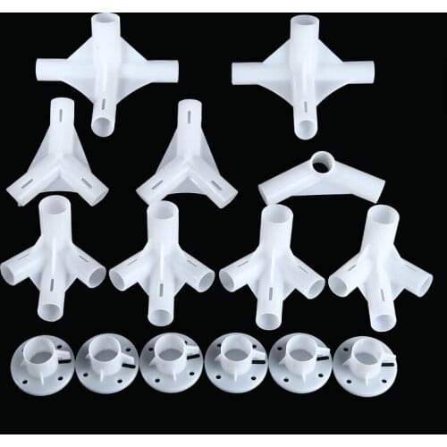 15Pcs Tent Spare Parts Tent Corner Connector For 3x6m Gazebo Awning Tent Corner Center Connector Feet 25/19mm