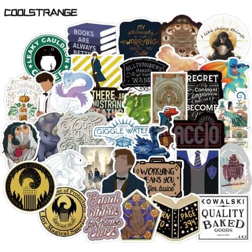 10/30/50Pcs classic movie Fantastic Beasts and Where to Find Them Stickers For Notebook Skateboard Laptop Luggage Pegatinas