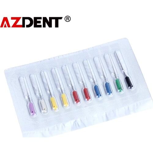 10pcs/Pack Barbed Broaches Root Canal Cleaning Smooth Needle Barbed Broaches 10Pcs/Pack 25mm