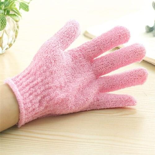 2Pcs Shower Bath Scrub Glove Exfoliating Body Scrub Facial Tan Massage Mitt Removal Exfoliate Peeling Glove Towel 5 Colors