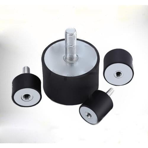 Outer Diameter 25/30/40mm M6x18mm M8x23mm Rubber Shock Absorber Male/Female Thread Crash Pad Damper