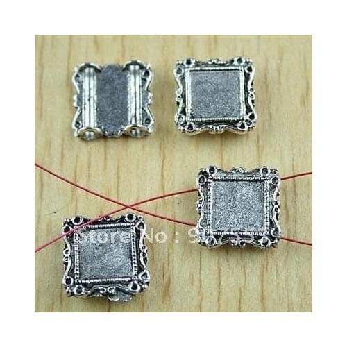 25pcs Tibetan silver table picture frame charms h0399