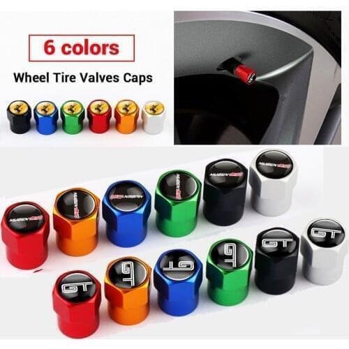 4PCS Aluminum Alloy Wheel Tires Valve Stem Caps for Alfa Romeo 159 147 156 Giulietta Mito Volvo Rdesign T6 AWD S40 Car Styling