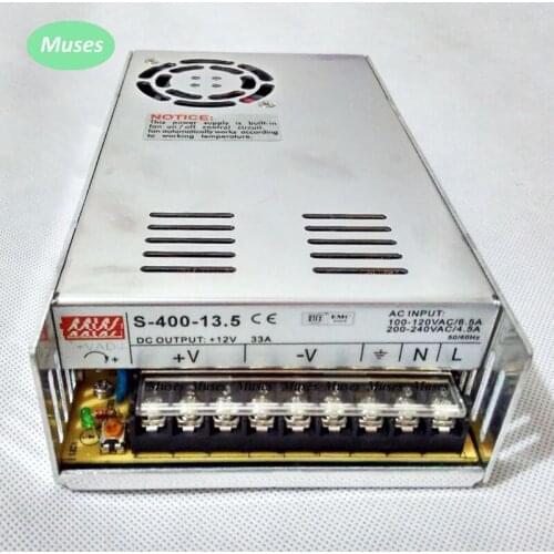 400W 12V 33A Single Output Switching power supply for LED Strip light AC to DC LED Driver power suply 400w S-400-12