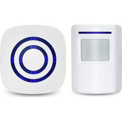 Wireless Sensor Doorbell Home Office Guests Visiting Reminder Alarm Security System Infrared Motion Sensing Welcome Door Bell