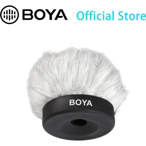 BOYA BY-P50 Furry Outdoor Interview Microphone Windshield Muff for Shotgun Capacitor Microphones