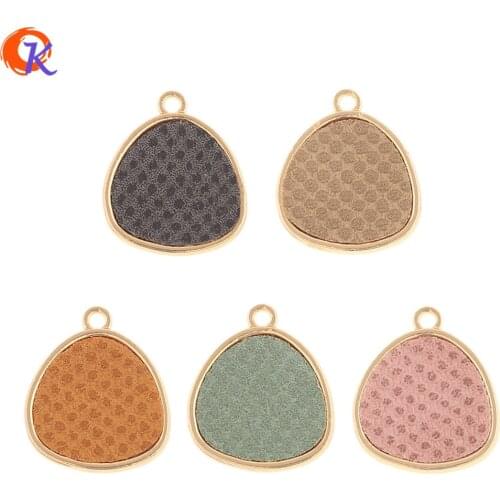 Cordial Design 100Pcs 19*22MM Jewelry Accessories/Hand Made/Leather Effect/Charms/Drop Shape/DIY Jewelry Making/Earring Findings